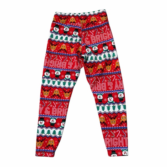 No Boundaries Christmas Fleece Lined Leggings - Picture 3 of 5